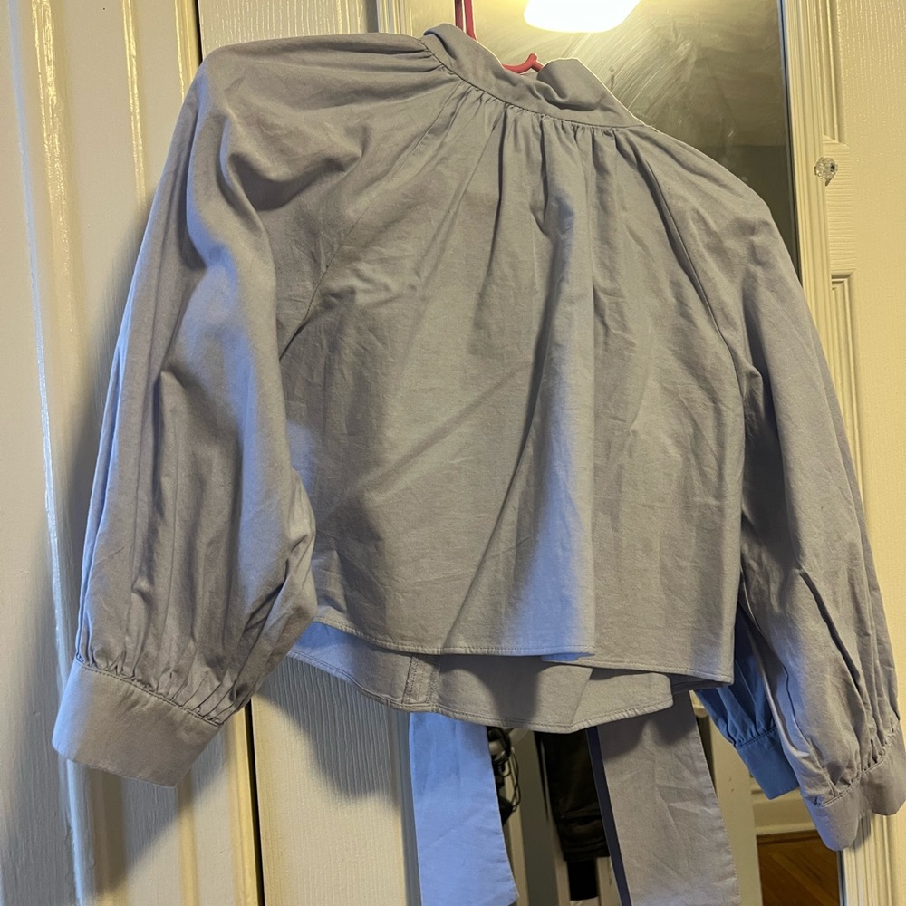 Blue Casual Top Size Small Zara